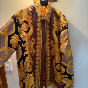 Versace Black and Gold Fabric